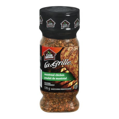 Club House La Grille Montreal Chicken Spice, 6 x 170g/6oz., {Imported from Canada}