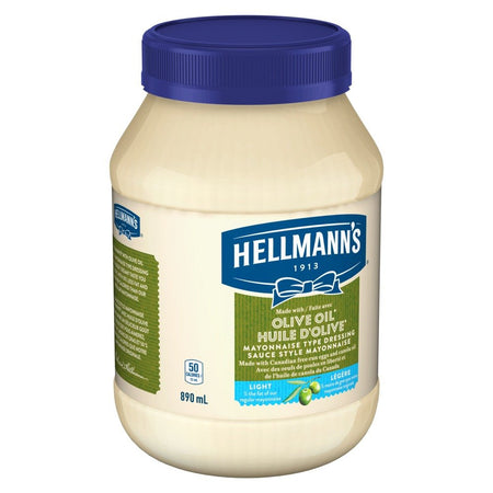 Hellmann's Light Olive Oil Mayonnaise, 890mL/30oz., {Imported from Canada}