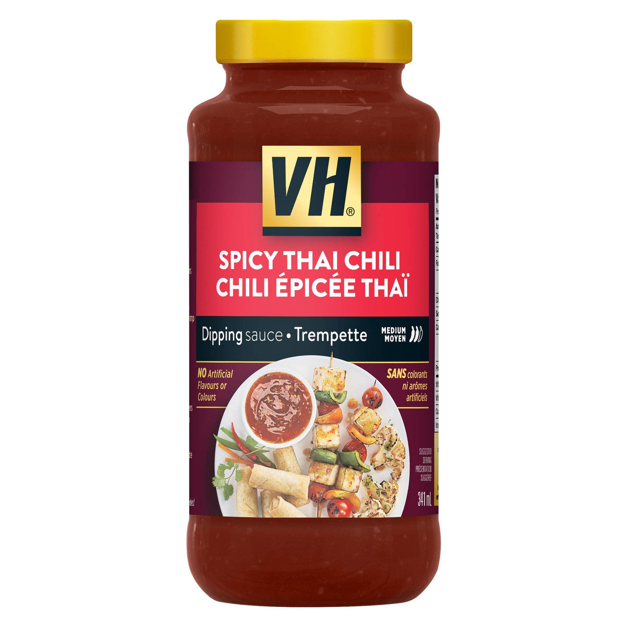 VH Spicy Thai Chili Dipping Sauce (12 Count), 341ml/11.5oz, Jars, {Imported from Canada}