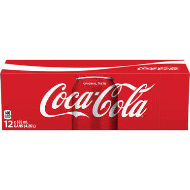 Coca-Cola Coke Classic 355ml  12pk, Soft Drinks - {Imported from Canada}