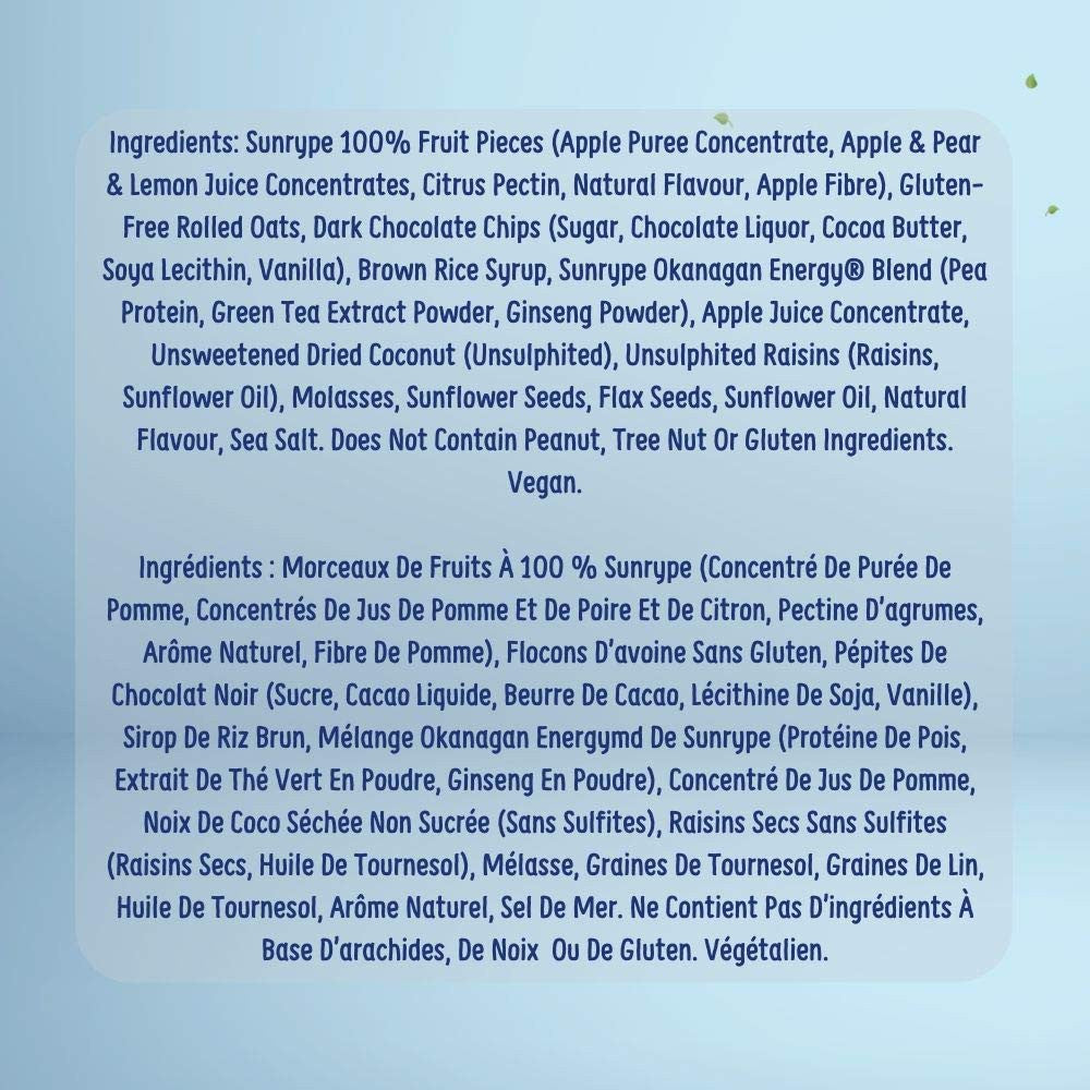 SunRype Energy Bar, Chocolate Coconut, (35ct) 50g/1.8g {Imported from Canada}