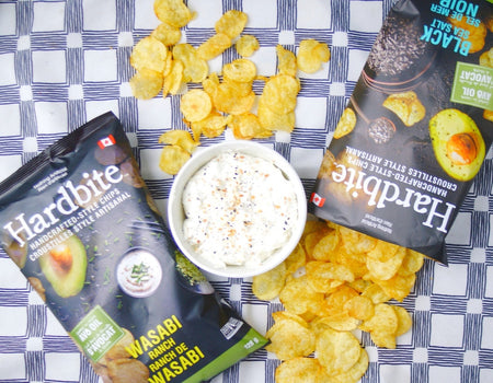 Hardbite Wasabi Ranch baked in Avocado Oil Chips, 128g/4.5 oz., {Imported from Canada}