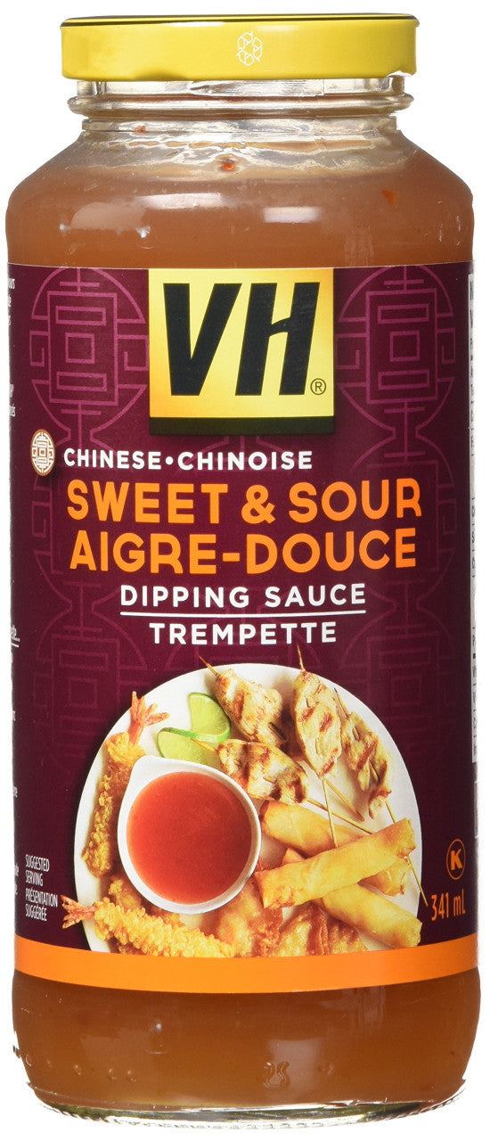 VH Sweet & Sour Dipping Sauce 341mL/11.5oz, Jars, 12 Count {Imported from Canada}