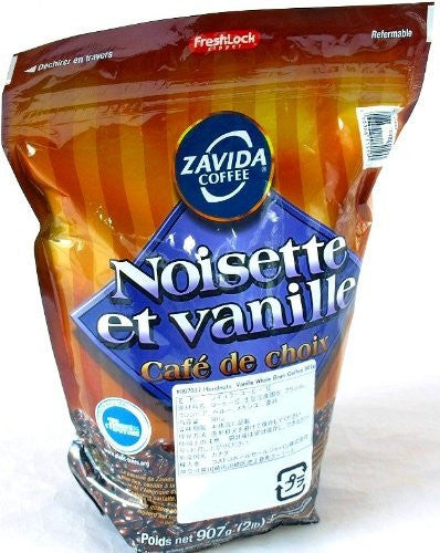 Zavida Hazelnut Vanilla Whole Bean Coffee, 907g/32 oz., {Imported from Canada}