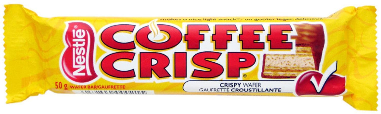 Nestle Coffee Crisp Chocolate Candy Bar, 50g/1.8oz {Imported from Canada}