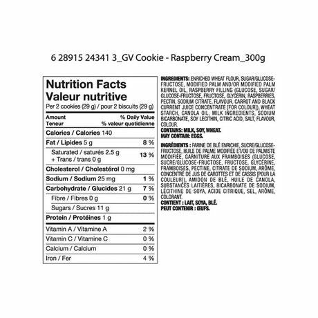 Great Value Raspberry Delights Cookies, 300g/10.6oz., {Imported from Canada}