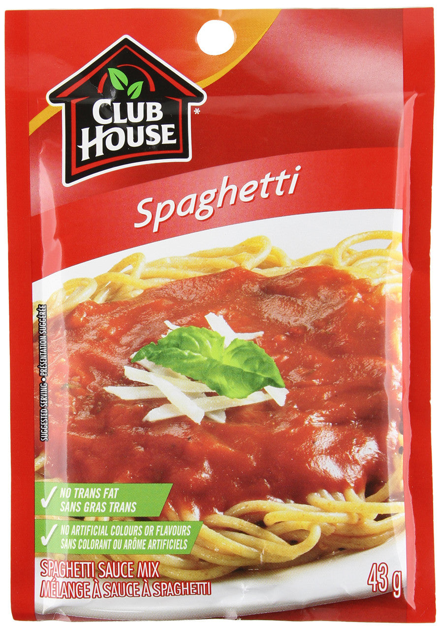 Club House Spaghetti Sauce Mix, 43g/1.5oz., {Imported from Canada}