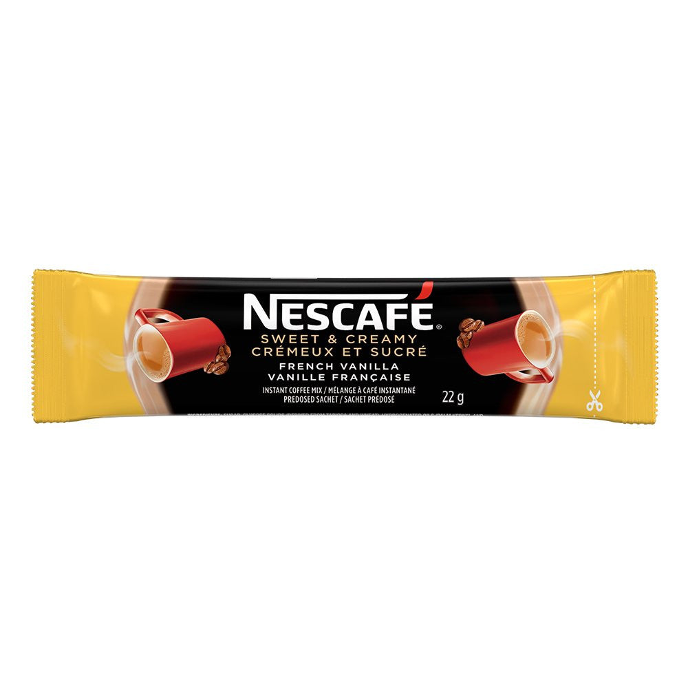 NESCAFE Sweet & Creamy French Vanilla, Instant Coffee Sachets, 18x22g {Canadian}