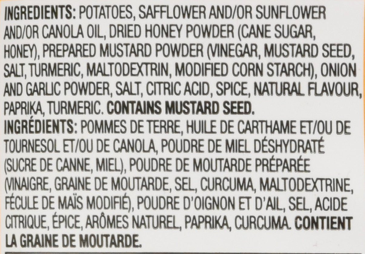 Kettle Potato Chips, Honey Dijon,  220g/7.8oz., {Imported from Canada}