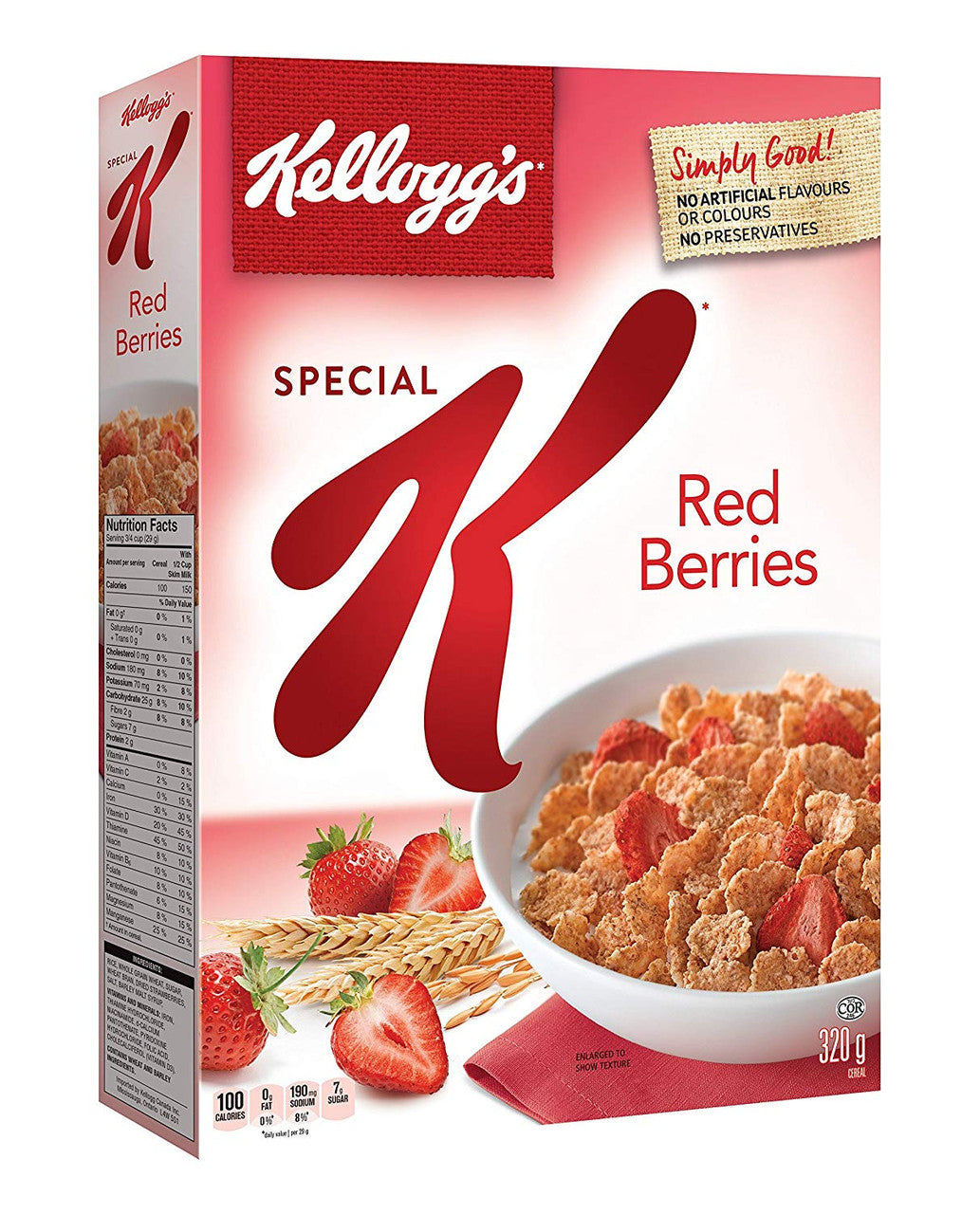 Kellogg's, Special K, Red Berries Cereal, Jumbo, 320g/11.3oz., {Imported from Canada}