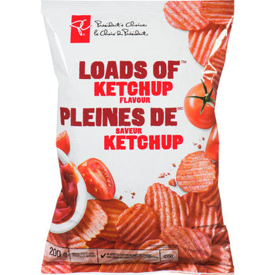 President's Choice Loads of Ketchup Chips (200g/7.1 oz Bag) {Imported from Canada}