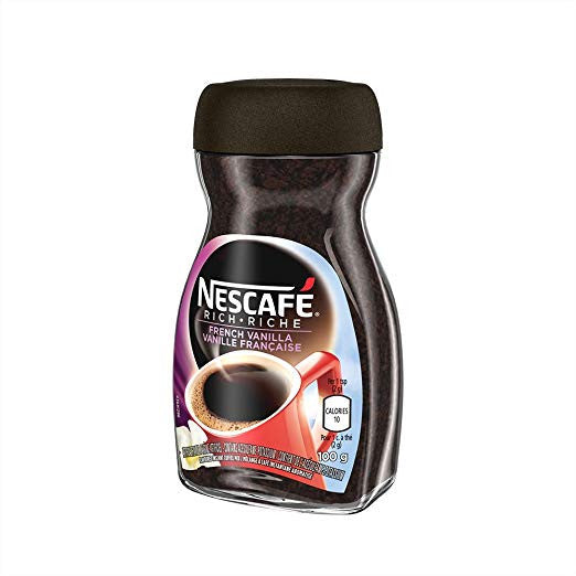 NESCAFE Rich French Vanilla, Instant Coffee, 100g Jar {Imported from Canada}