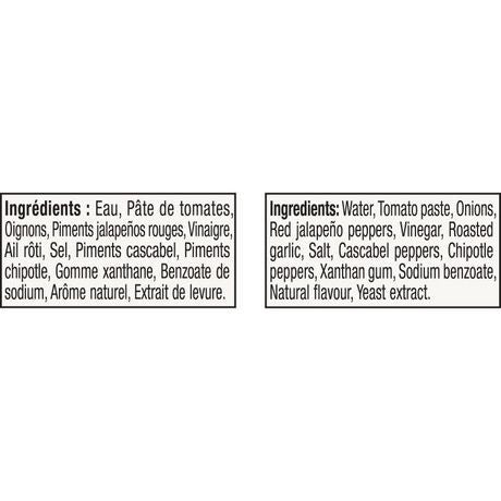 Ortega Street Taco Sauce, Asada, 3 Chile & Garlic, 236ml/8 fl. oz., {Imported from Canada}