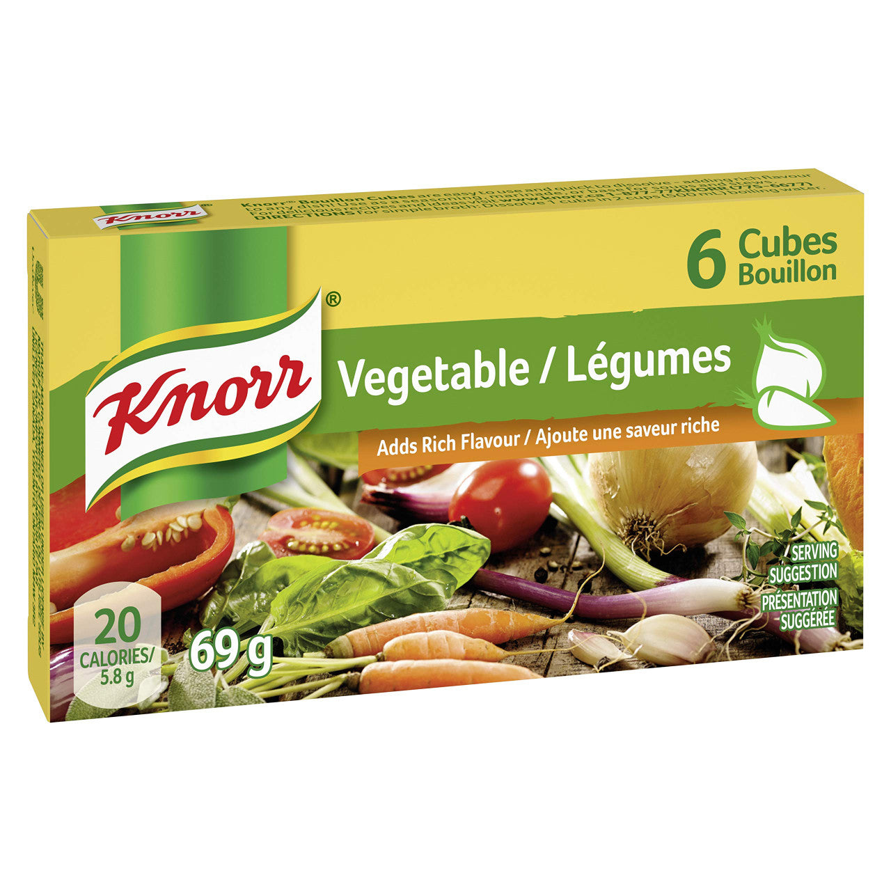 Knorr Broth Mix Vegetable Cubes, 69g/2.4 oz., {Imported from Canada}