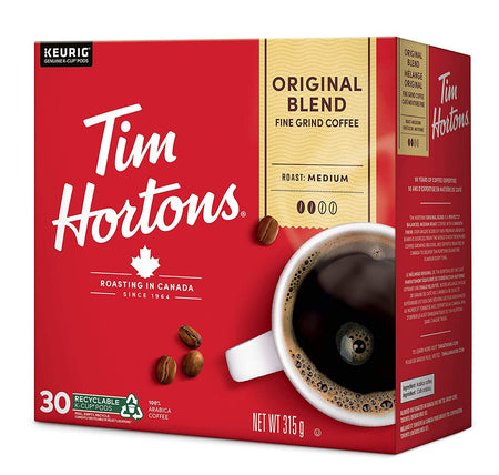 Tim Hortons Single Serve Original Coffee K-Cups, 30 Count {Imported from Canada}