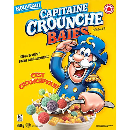 Cap'n Crunch Berries Cereal, 360g/12.7 oz., Box {Imported from Canada}