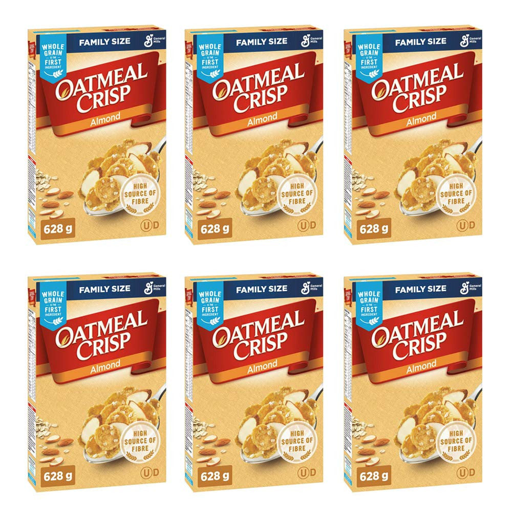 Oatmeal Crisp Almond Cereal Family 628g/22.15oz, 6-Pack {Imported From Canada}