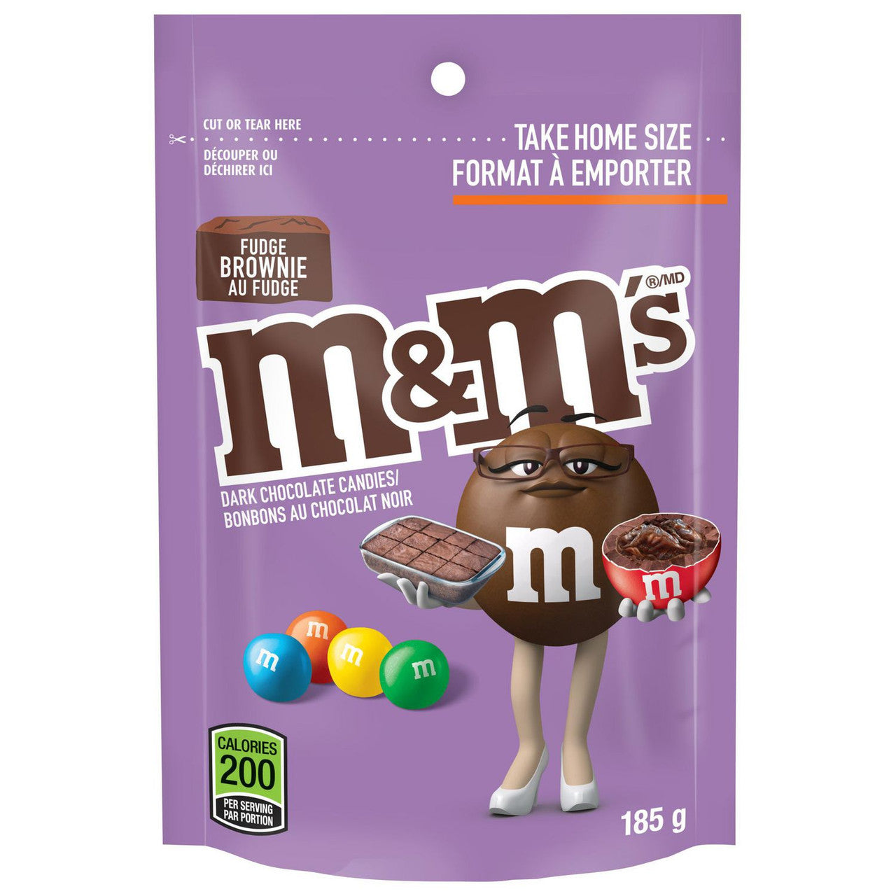 M & M Chocolate Peanut Pouch - 165g - Pack of 4 (165g x 4)