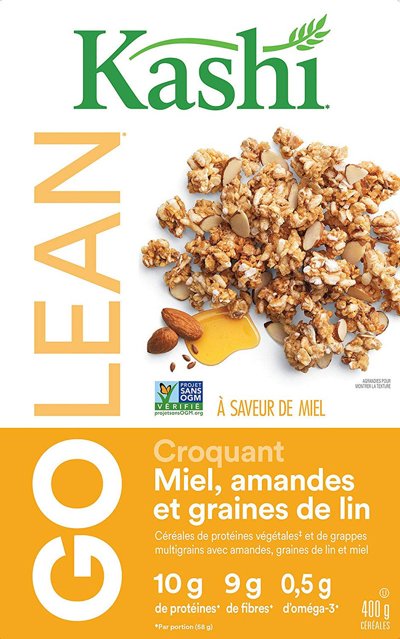 Kashi, Honey Almond Flax Cereal, Non-GMO, 400g/14.1oz., {Imported from Canada}