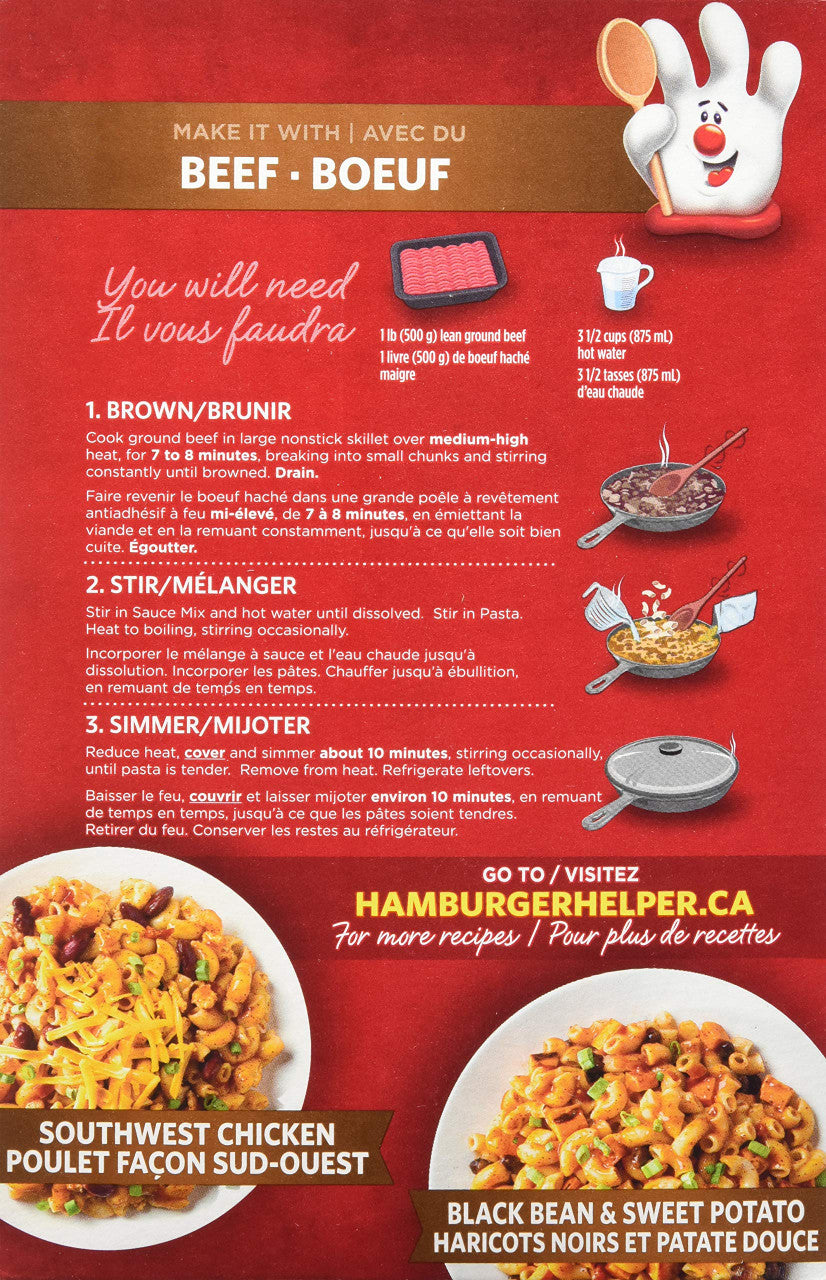 Hamburger Helper Chili Macaroni, 210g/7.4 oz {Imported from Canada}