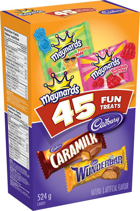 Cadbury & Maynards Halloween Chocolate Assortment, 45ct 524g 18.48oz., {Imported from Canada}