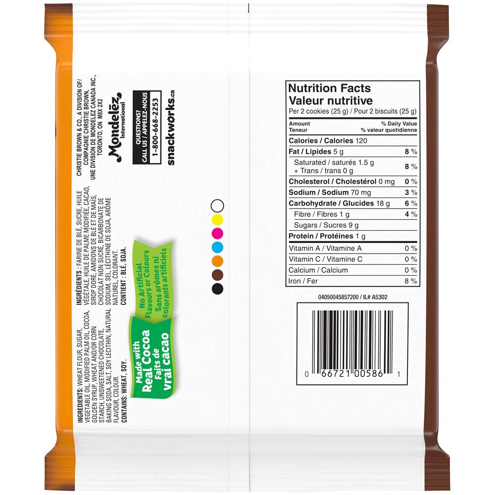 Christie Fudgeeo Original,Chocolate, Cookies, 303g/10.68oz,{Imported from Canada}