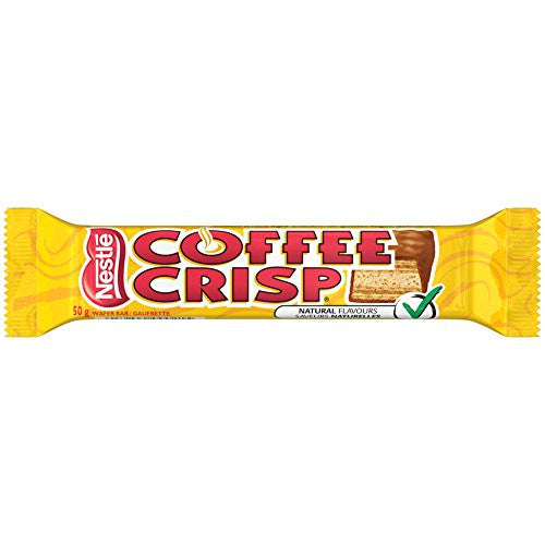 Canada Candy Coffee Crisp Chocolate Bar 4 x 50gram Bars. {Imported from Canada}