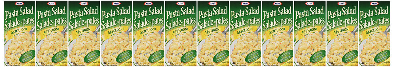 KRAFT Macaroni Salad Mix, 200g/7oz., 12 Pack, (Imported from Canada)