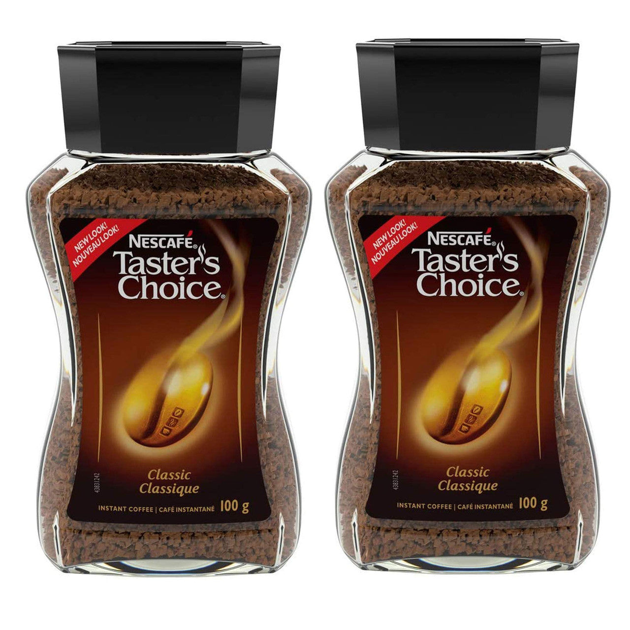 NESCAFE Taster's Choice Classic, Instant Coffee, 100g/Jar, (2pk) {Imported from Canada}