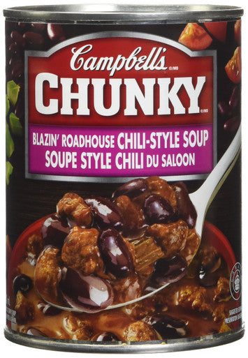 Campbell's Chunky Pub Inspired Blazin Roadhouse Chili-Style Soup, 540 ml (Imported from Canada)