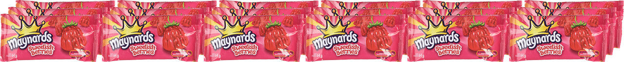 Maynards Swedish Berries Gummy Candy, 64g/2.2oz., 18 Pack {Imported from Canada}