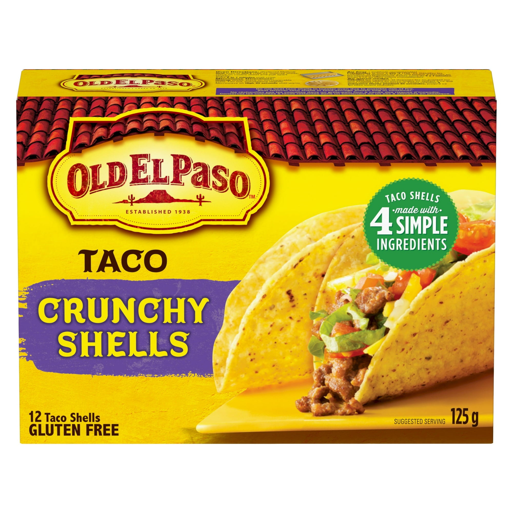 Old El Paso Taco Crunchy Shells (12pk) 125g/4 oz