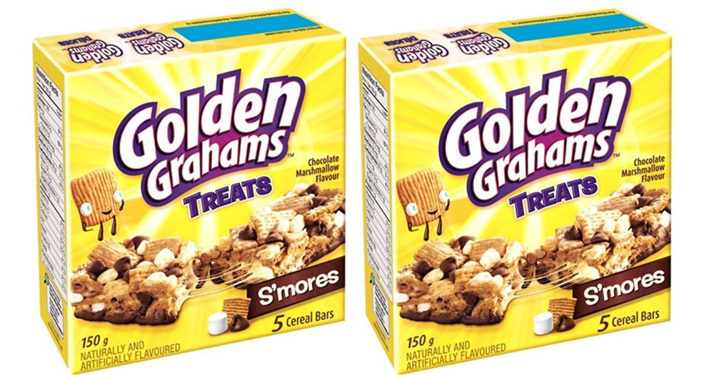 Golden Grahams Chocolate Marshmallow S'mores Cereal Bars, 5ct, 150g/5.3 oz, (2pk) {Imported from Canada}