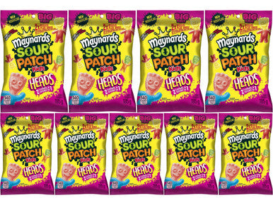 Maynards Sour Patch Kids Big Heads 185g/6.5oz., 9pk, {Imported from Canada}