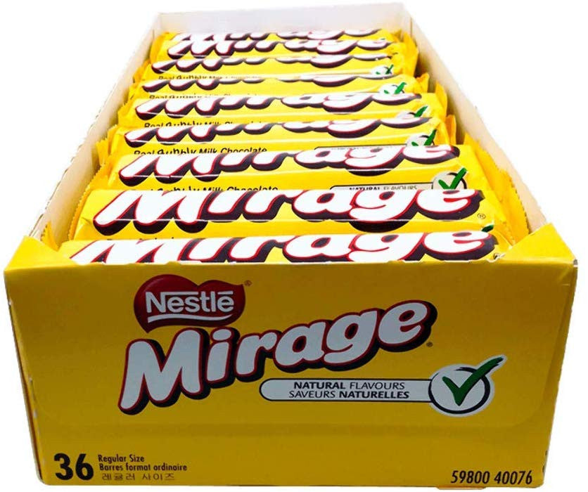 Nestle Mirage Chocolate 36pk (41g/1.4oz per bar) (Imported from Canada}