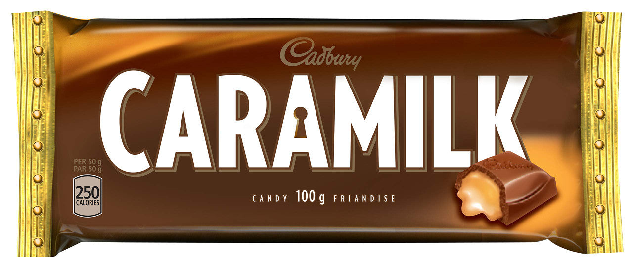 Cadbury Caramilk Chocolate, Large 100g 3.52oz Bar - {Imported from Canada}