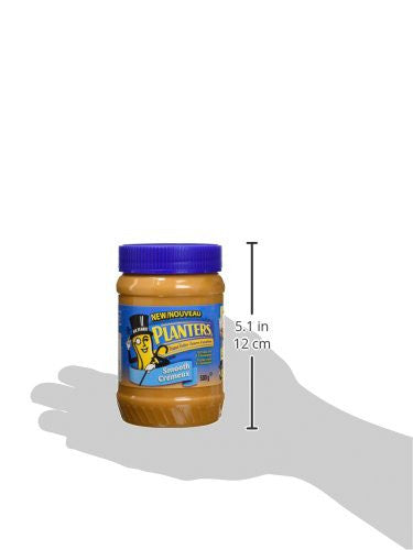 Planters, Smooth Peanut Butter, 500g/17.6oz., {Imported from Canada}