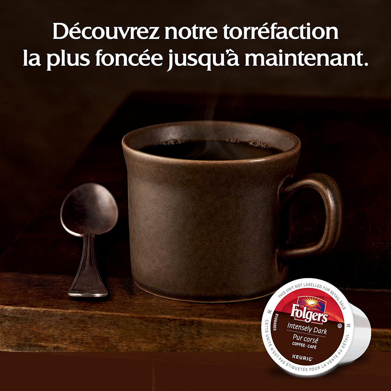 Folgers Intensely Dark Coffee K-Cups, 12 Count {Imported from Canada}