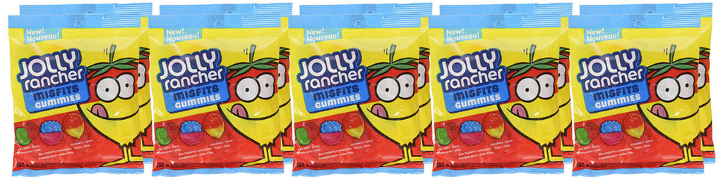 Jolly Rancher Misfit Assorted Original Gummies, 182g/6.4oz 10ct  (Imported from Canada)