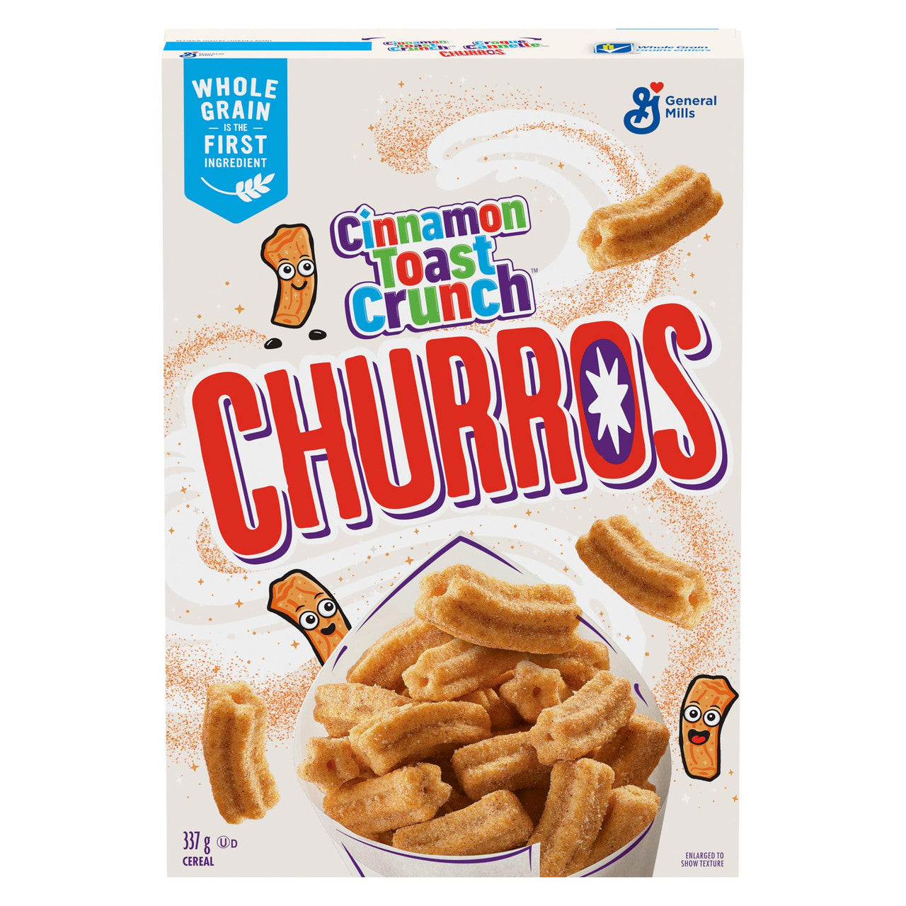 Cinnamon Toast Crunch Churros Cereal, 337g/11.9 oz., {Imported from Canada}