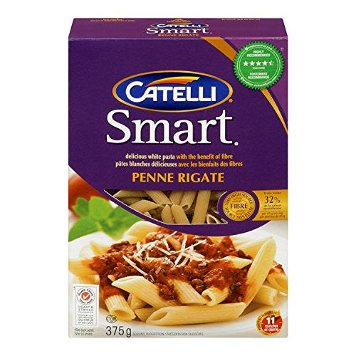 Catelli Smart Penne Rigate Pasta, 375g/13.2 oz., {Imported from Canada}