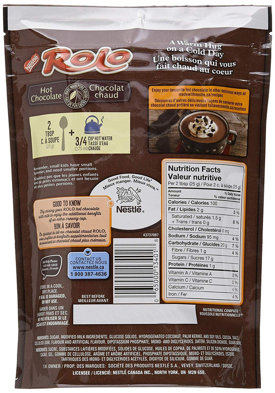 Nestle Rolo Hot Chocolate Cocoa Mix, 450g/15.9oz, {Imported from Canada}