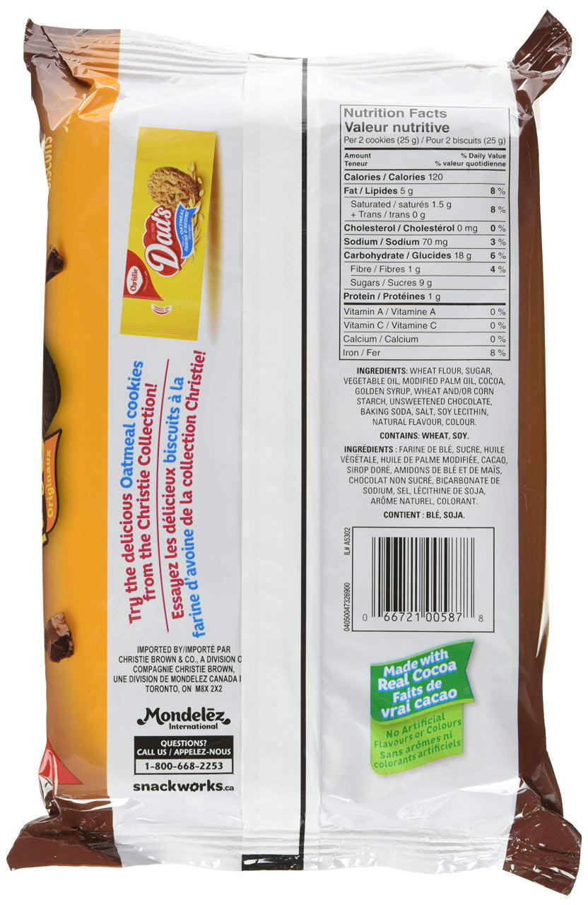 Christie Fudgeeo, Original, Cookies, 500g/17.6oz