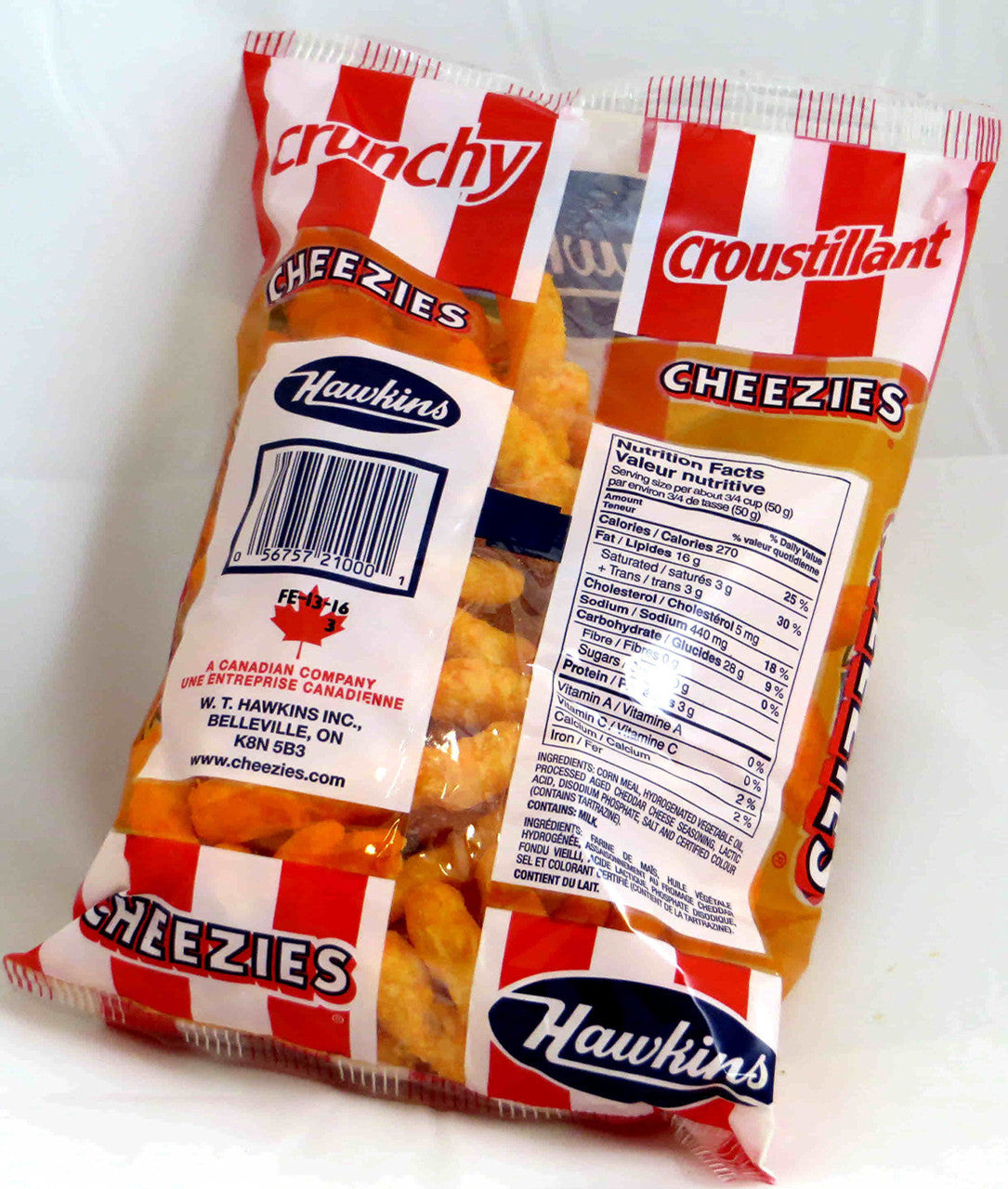Cheesie's Randy Hawkins Cheezies, 210g/7.4 oz