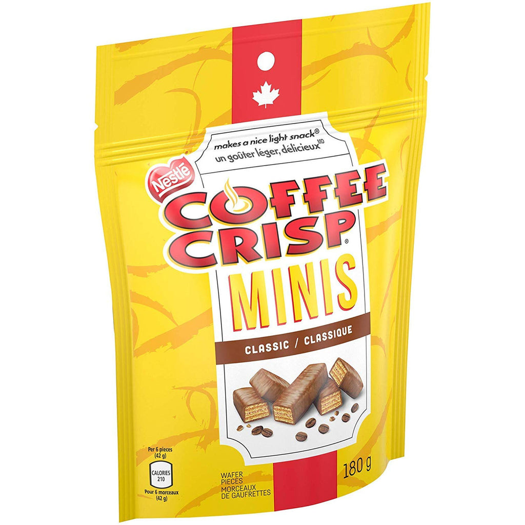 COFFEE CRISP NESTLE Minis, 180g/6.3 oz., Bag {Imported from Canada}