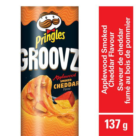 Pringles Groovz Applewood Smoked Cheddar, 137g/4.8oz. (Imported from Canada)
