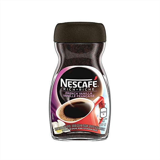NESCAFE Rich French Vanilla, Instant Coffee, 100g Jar {Imported from Canada}