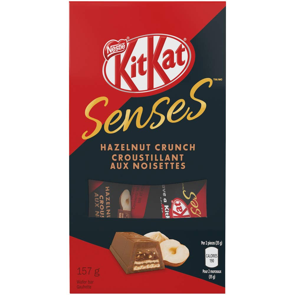 Nestle KitKat Senses Hazelnut Crunch Boutique Bag, 157g/5.5oz., {Imported from Canada}
