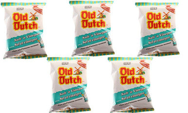 Old Dutch Potato Chips (5 Bags x 40g / 1.4oz) Bundle {Imported from Canada} (Salt & Vinegar)