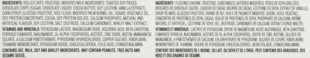 Kellogg's Vector Chocolate Chip Energy Bar, 220g (Imported from Canada)